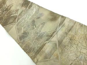 アンティーク　カトレア模様織出し袋帯（材料）
